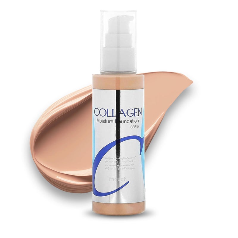 Enough Collagen Moisture Foundation, SPF 15, #23, 3.38 fl oz (100 ml) - Image 1